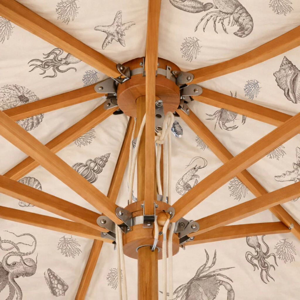 Harbour Bounty Parasol – Harbour Ink (2.4m) - Image 3