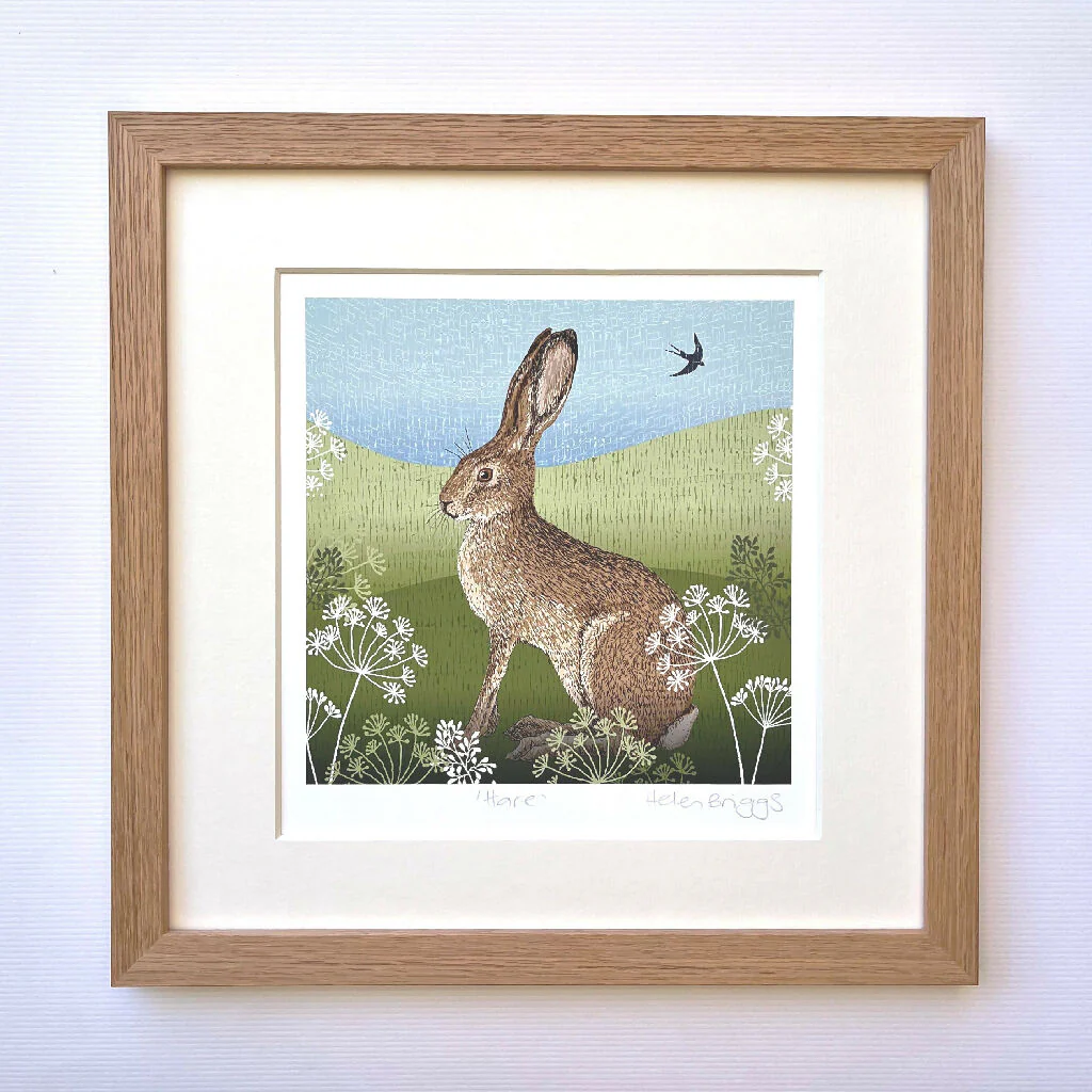Hare -Signed and mounted Giclée Art Print - Image 4