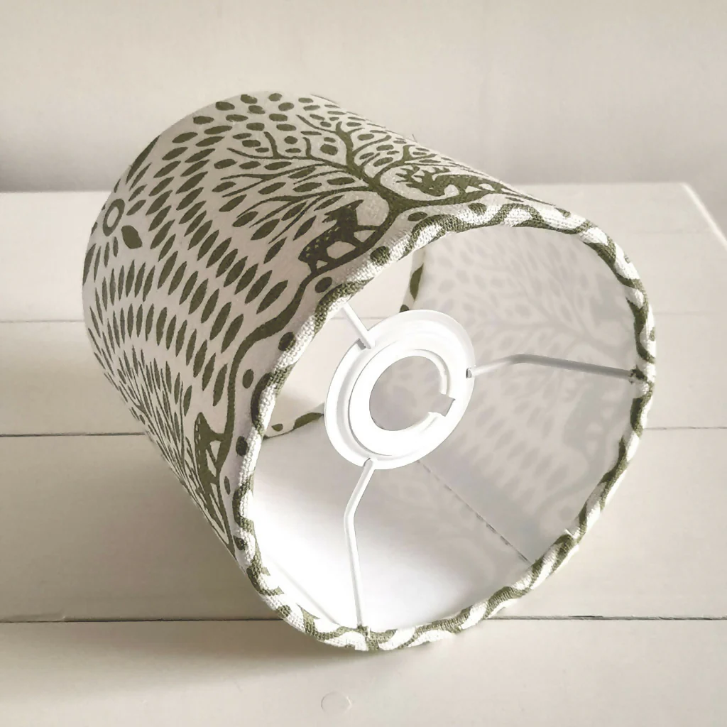 Hart Wood Linen Drum Lampshade - Image 4