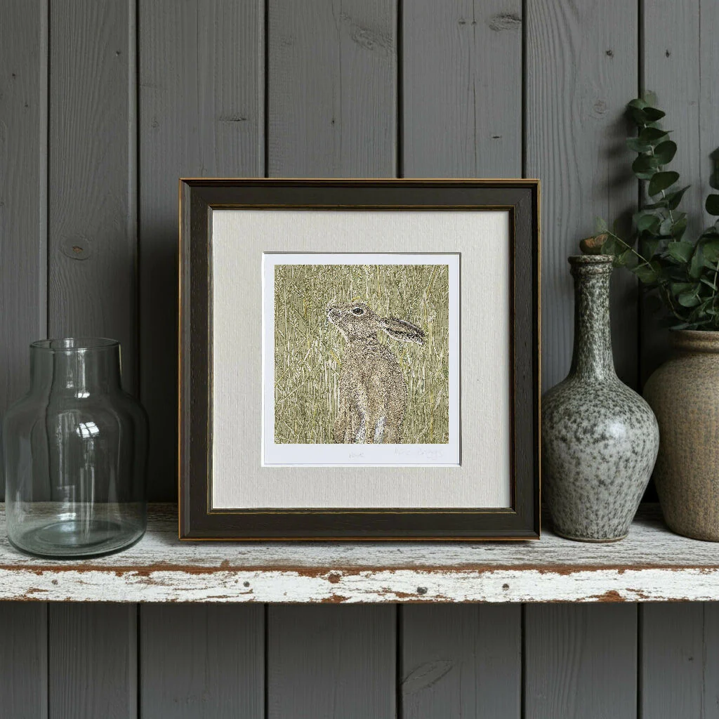Harvest Hare Signed and Mounted Giclée Art Print - Image 3