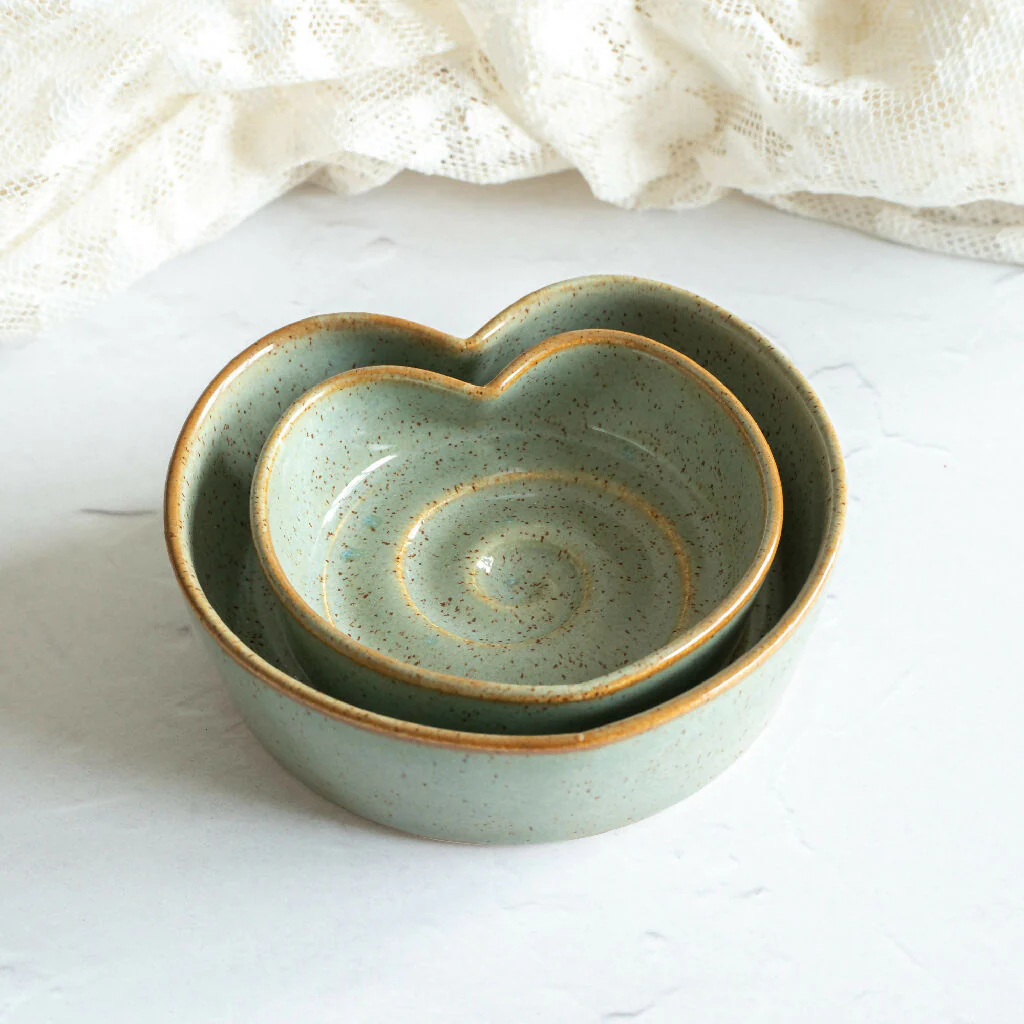 Heart Shaped Wheel-Thrown Trinket Dish - Image 9