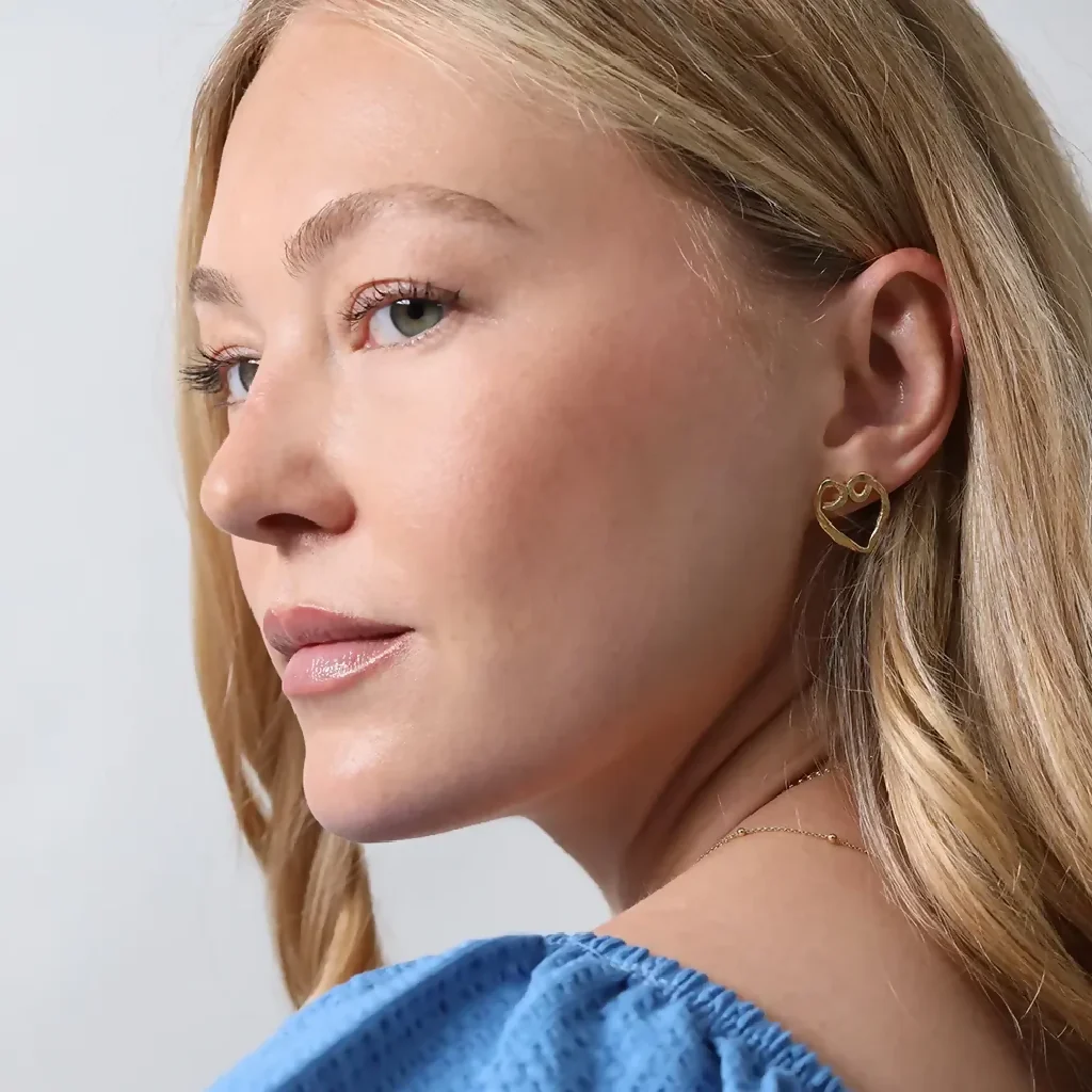 Heart Stud Earrings