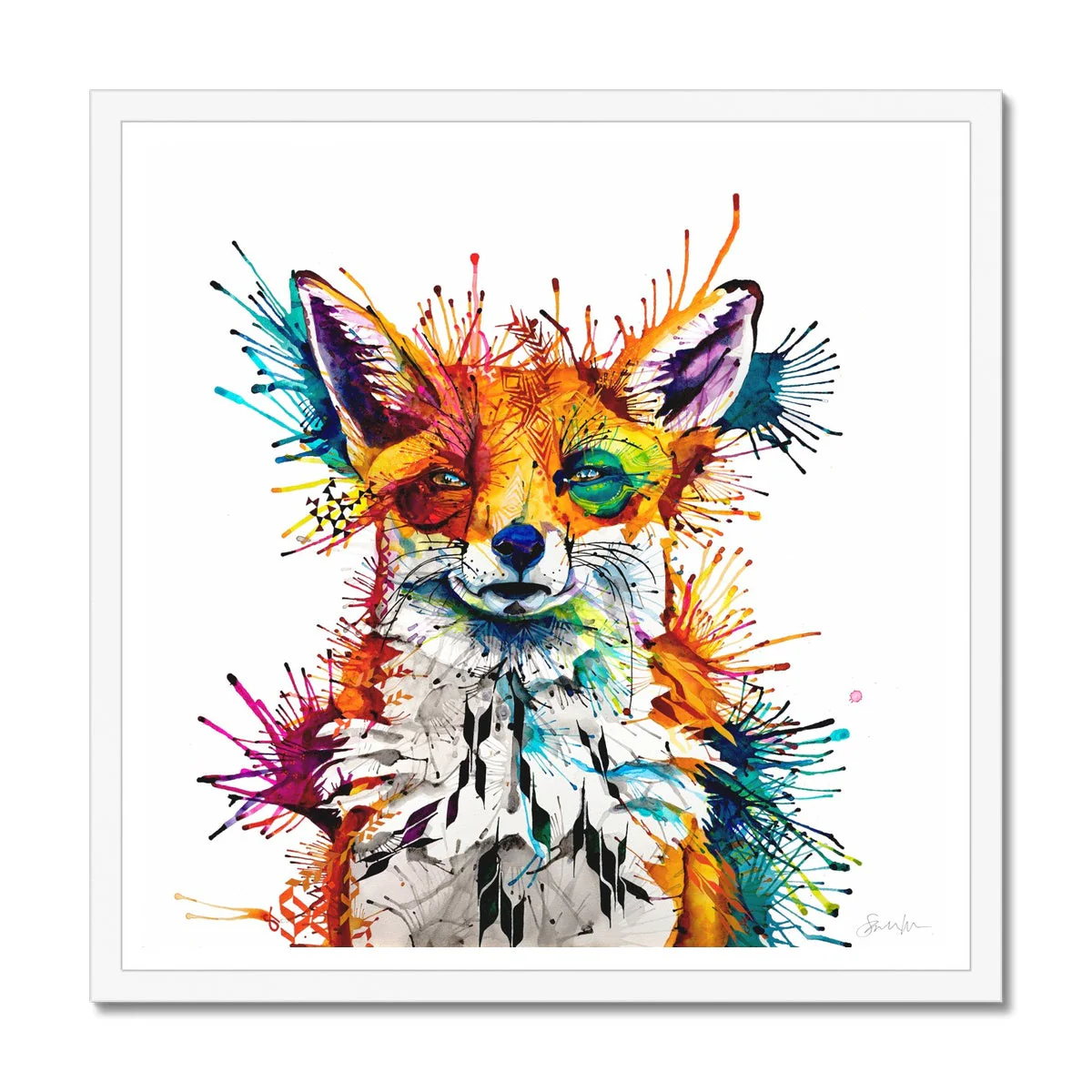 Hector the Fox Framed Print - Image 2