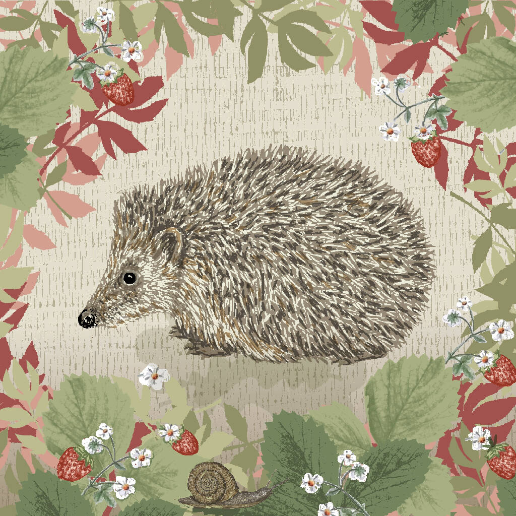 Hedgehog -Signed and mounted Giclée Art Print - Image 6
