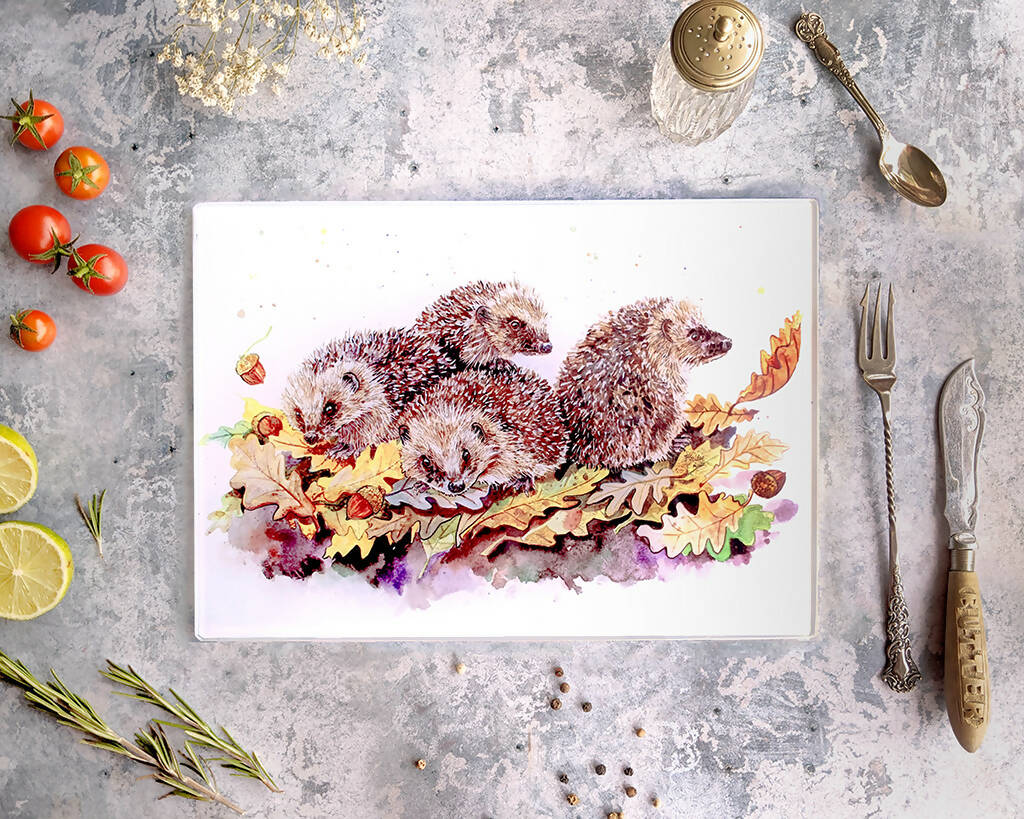 Hedgehogs Glass Placemat - Image 2