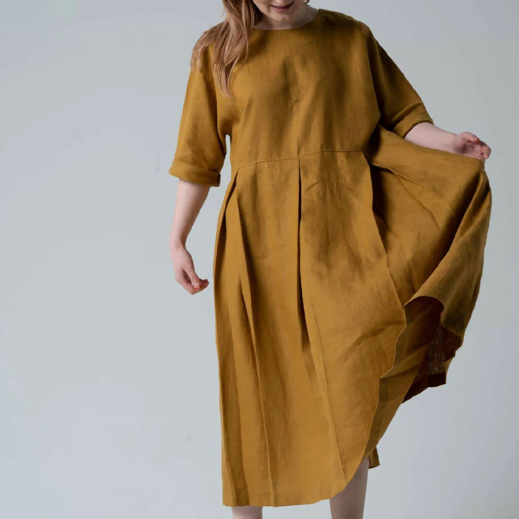 Helen Linen Dress - Image 4