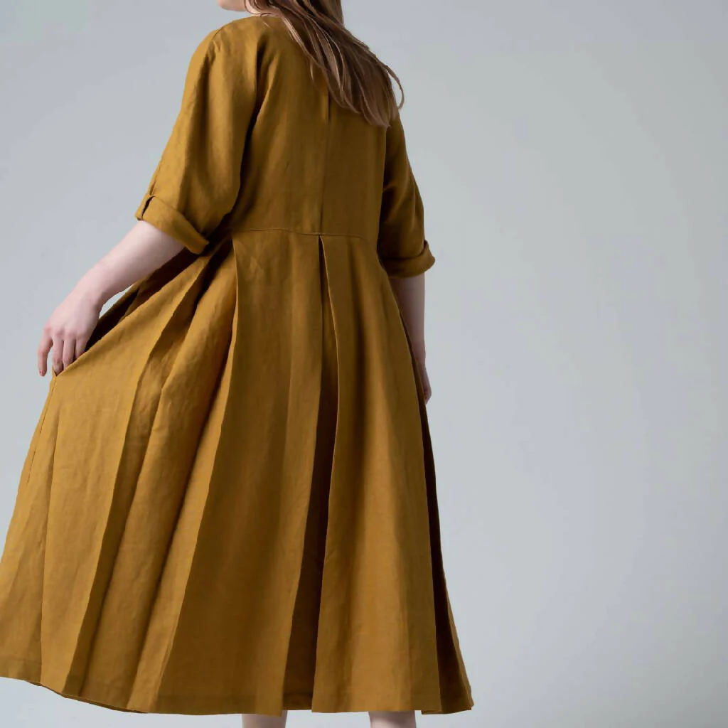 Helen Linen Dress - Image 8