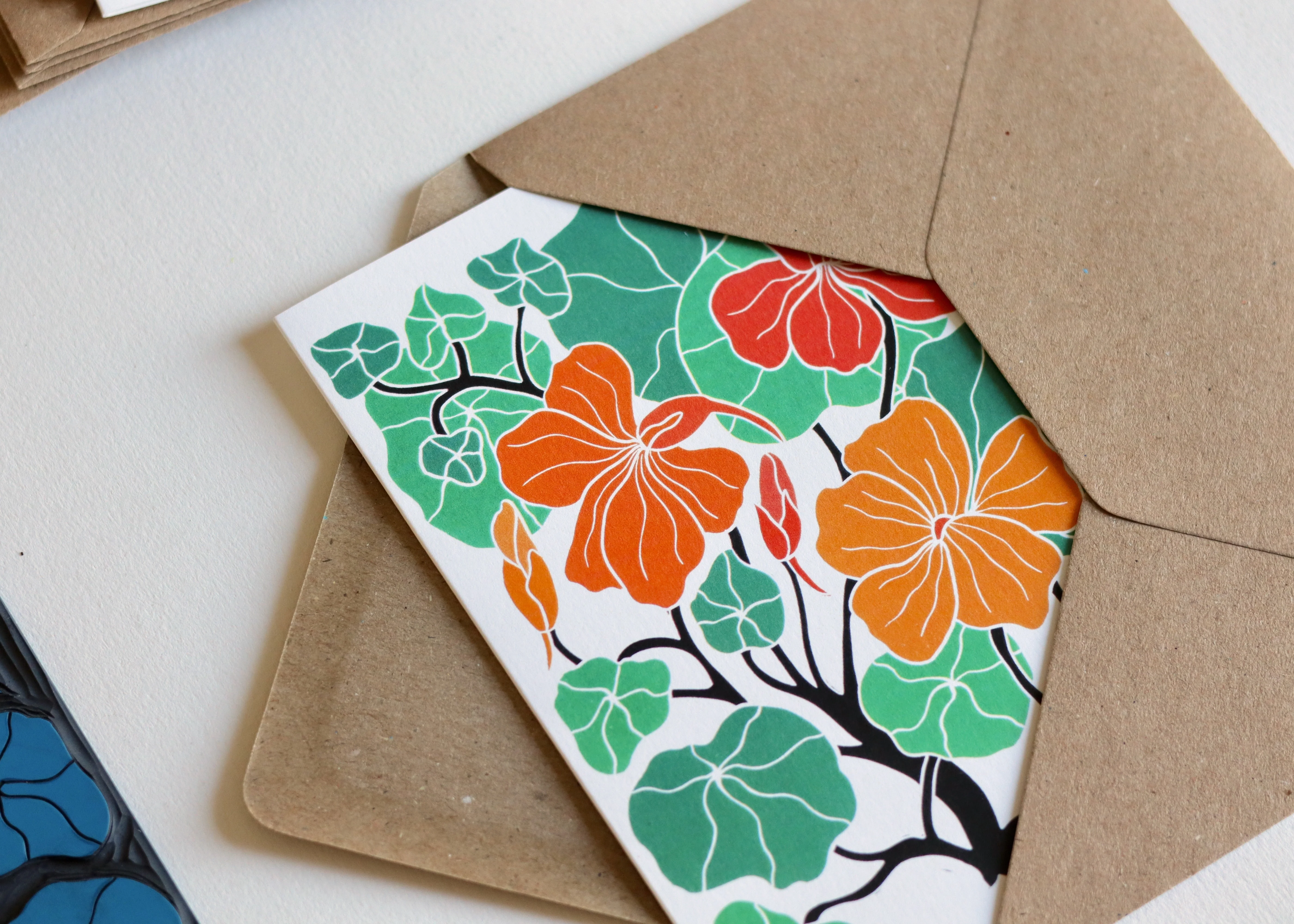 Heritage Kitchen Nasturtium Notecards | Set of 8 Notecards & Envelopes - Image 6