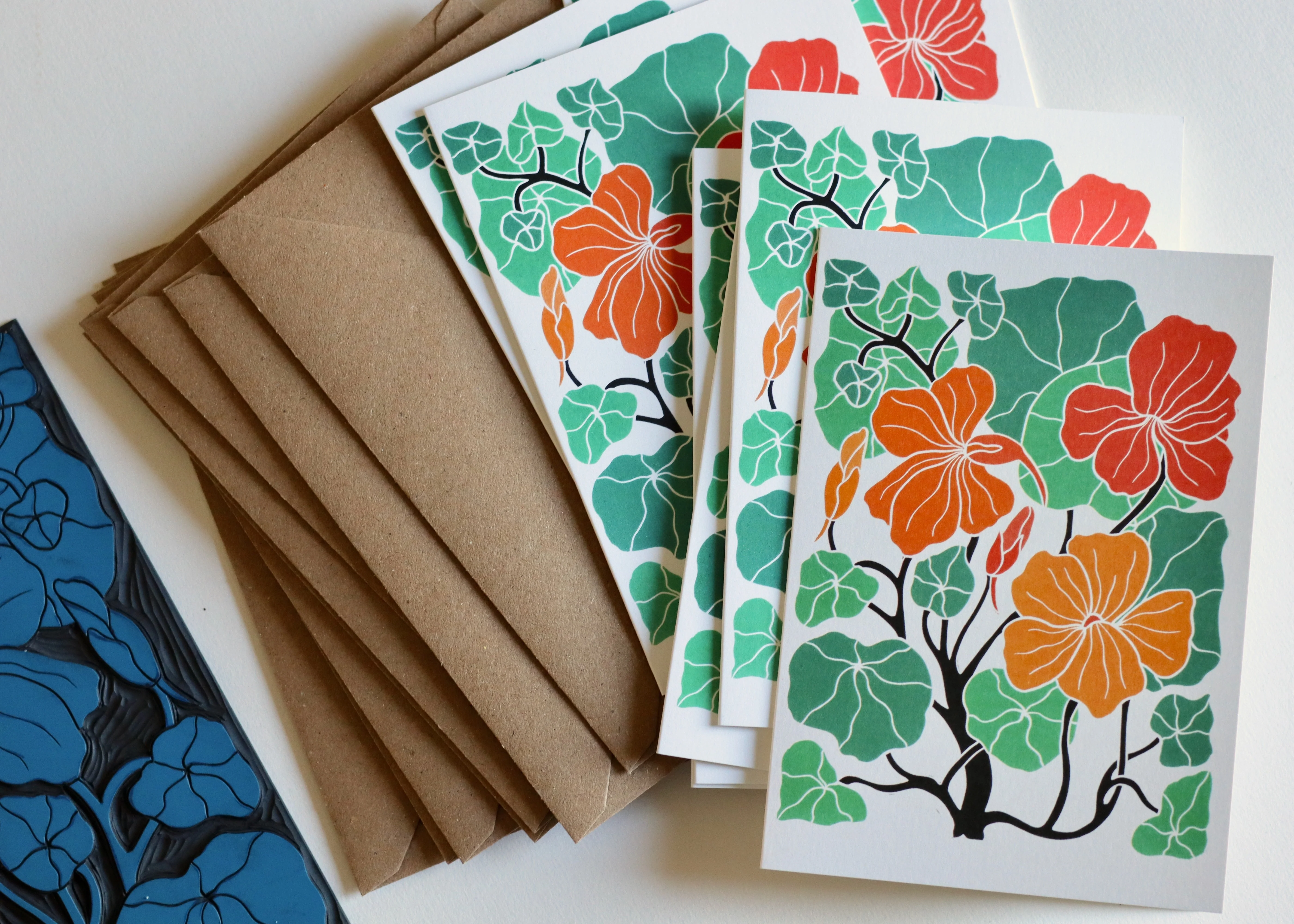 Heritage Kitchen Nasturtium Notecards | Set of 8 Notecards & Envelopes - Image 8
