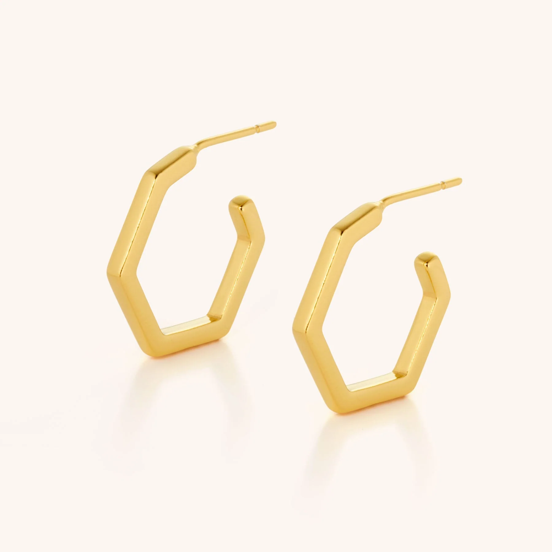 Hex Hoop Earrings - Image 2