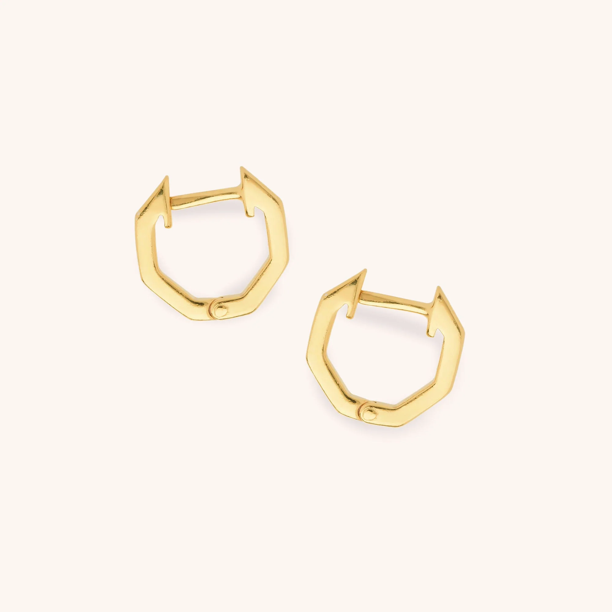 Hex Huggie Earrings - Image 5