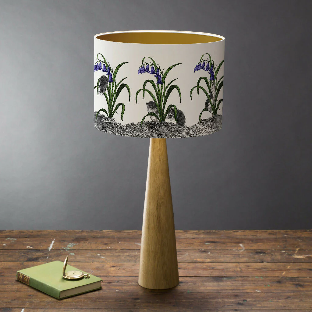 Hide & Seek – Mice in Bluebells Lampshade – British Wildlife Collection - Image 3