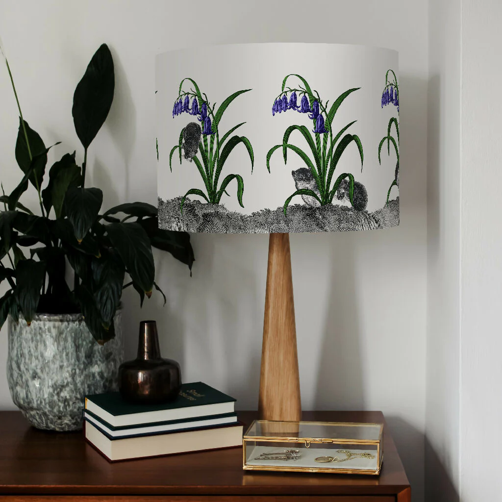 Hide & Seek – Mice in Bluebells Lampshade – British Wildlife Collection - Image 7