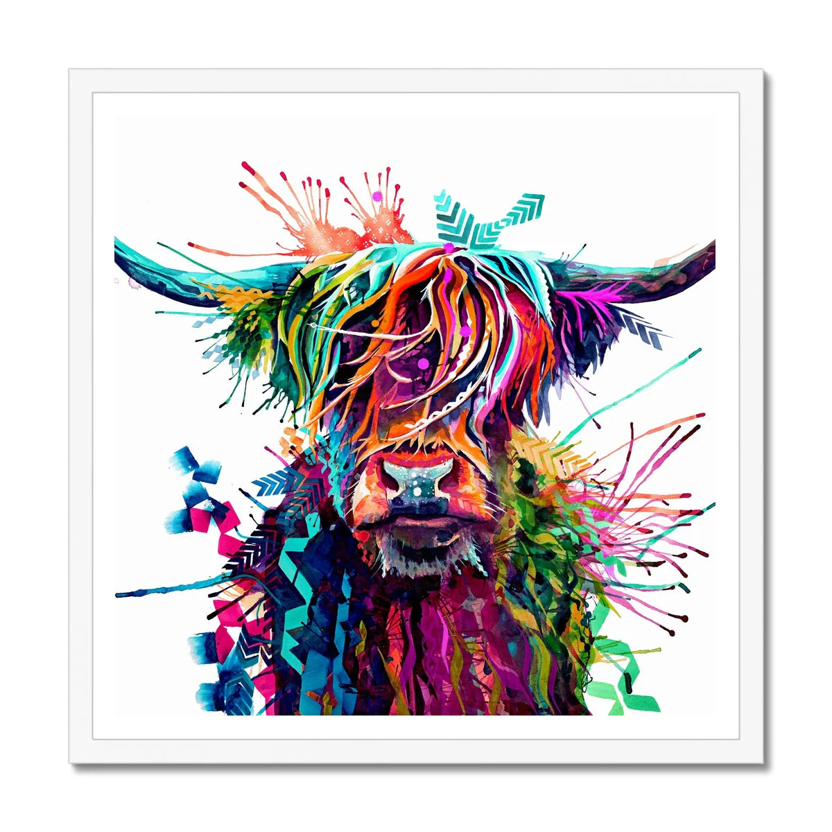 Hilda the Highland Cow Framed Print - Image 2