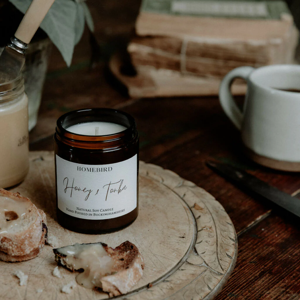 Honey & Tonka Natural Soy Wax Candle