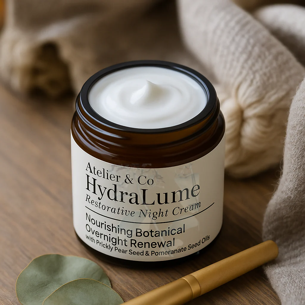 HydraLume Night Cream| Botanical Night Veil for Renewal, Calm & Hormonal Support