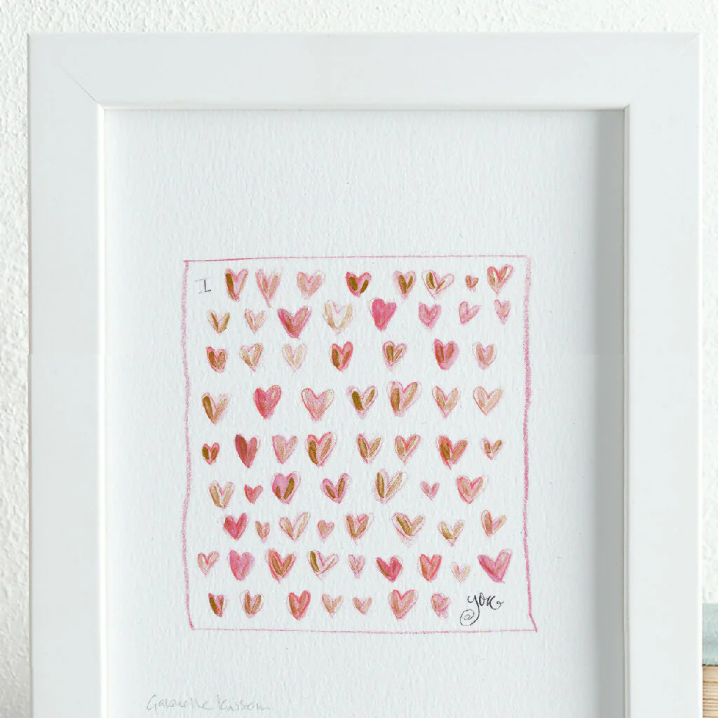 'I Love You' Hand Finished Art Print - Image 2