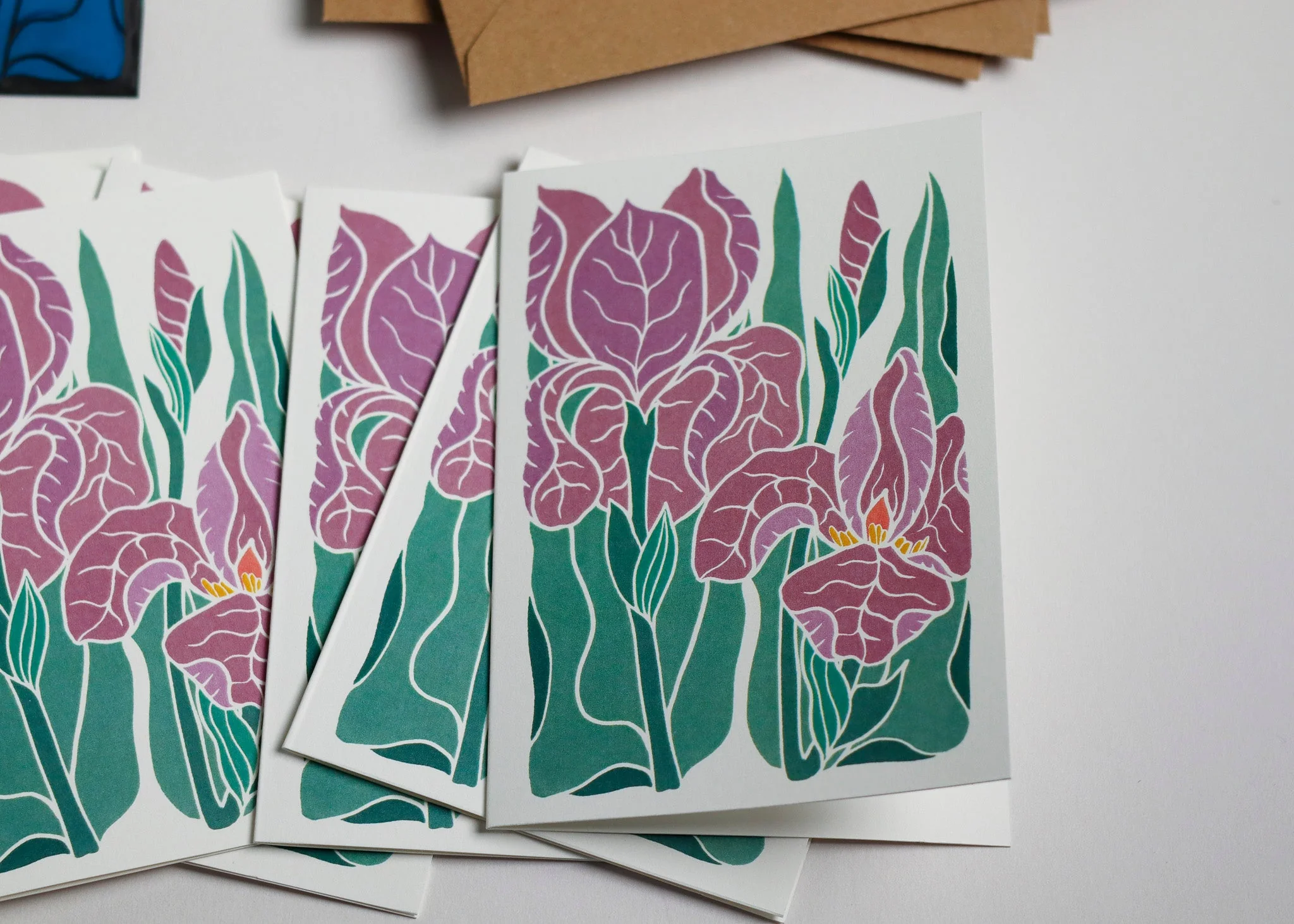 Iris at Dusk | Set of 8 Notecards & Envelopes - Image 3