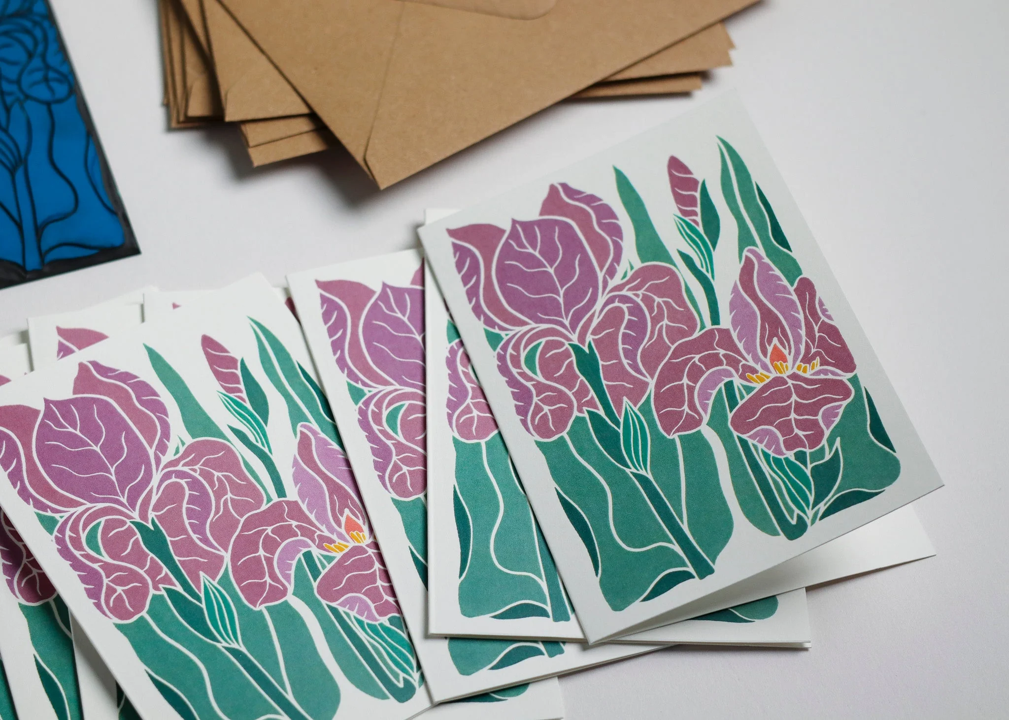 Iris at Dusk | Set of 8 Notecards & Envelopes - Image 4