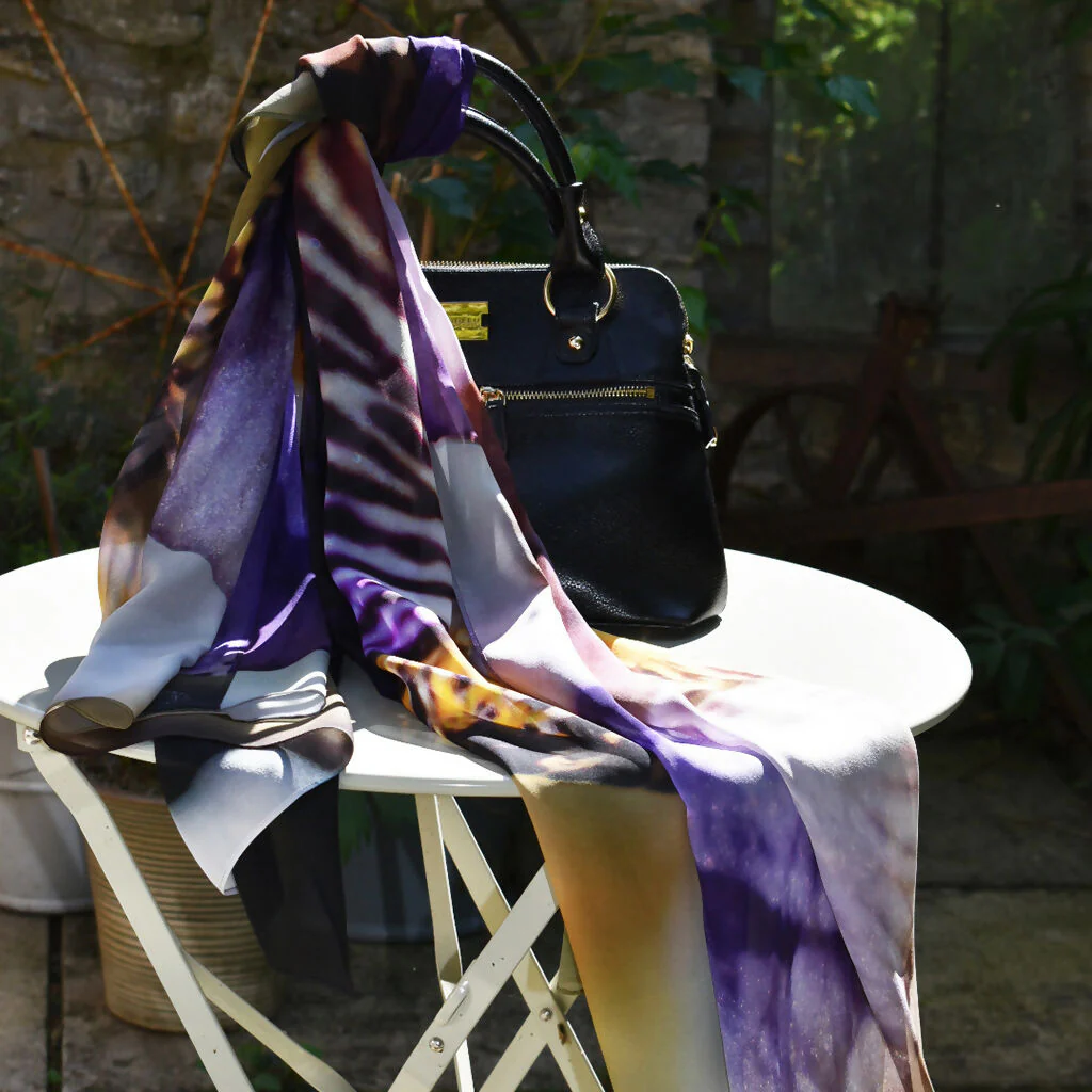 Iris silk scarf - Image 5