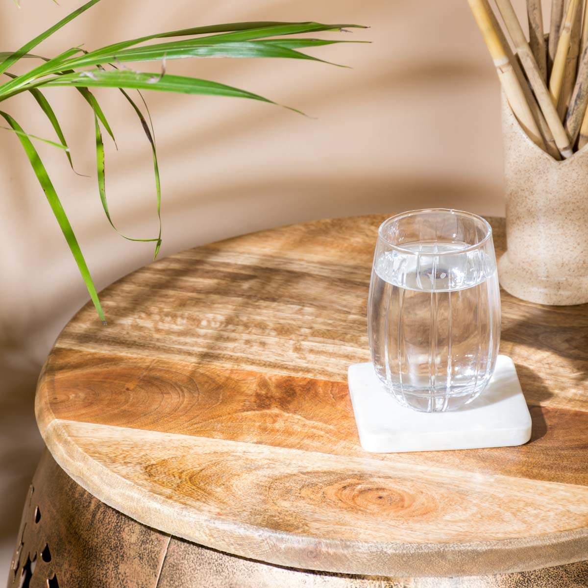 Iron & Wooden Top Coffee Table - Image 6