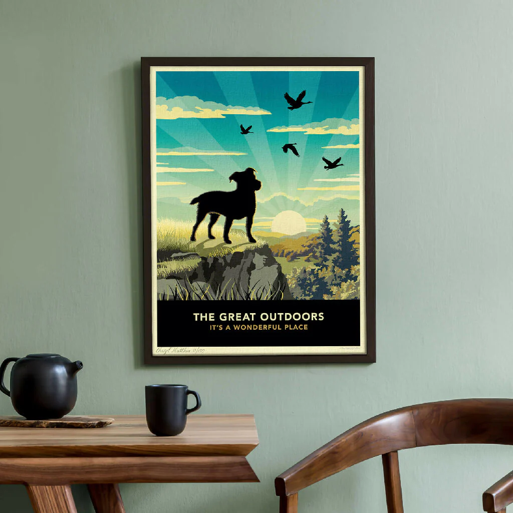 JACK RUSSELL OR PATTERDALE TERRIER 'THE GREAT OUTDOORS’ LIMITED EDITION ART PRINT - Image 2