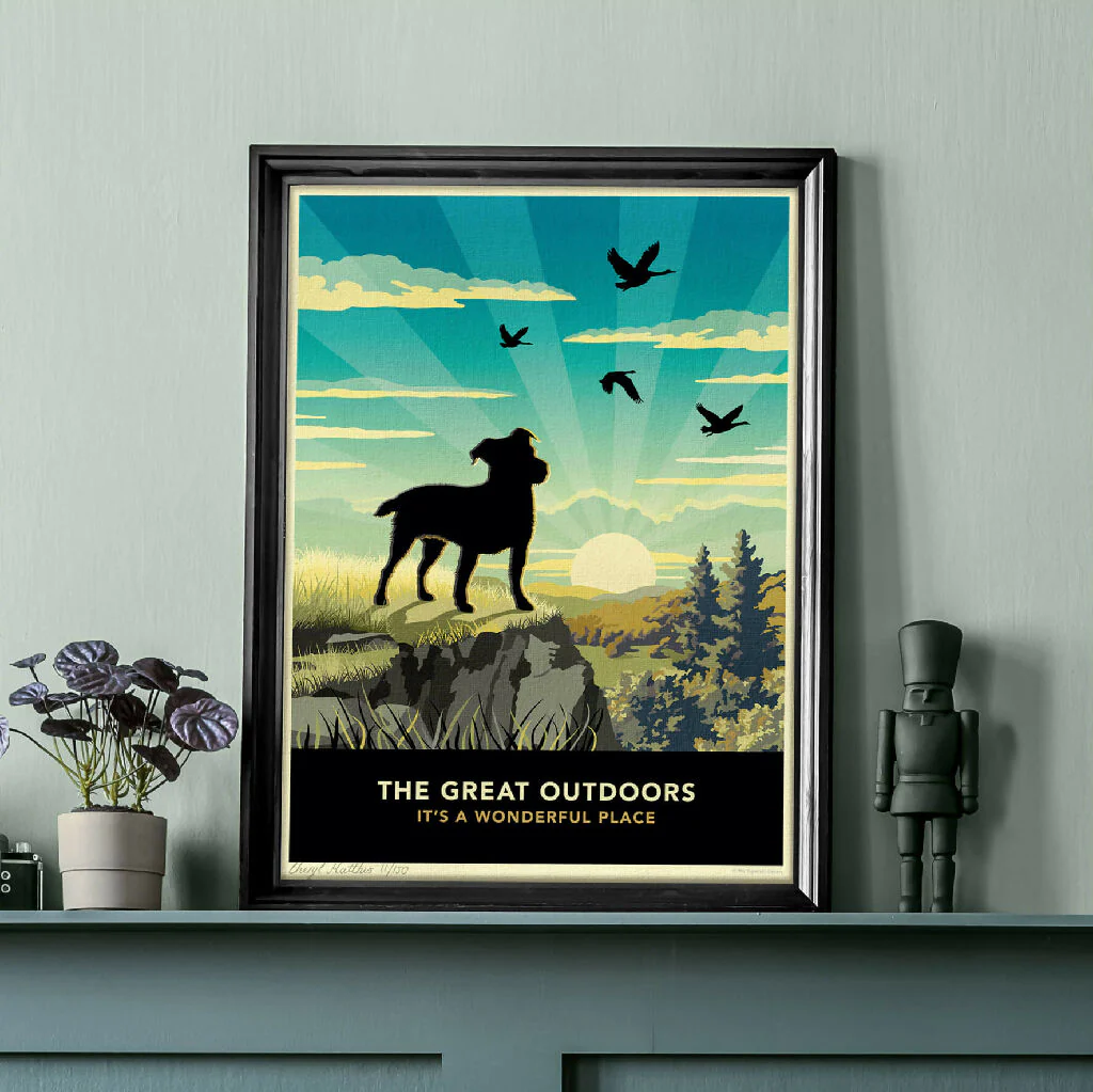 JACK RUSSELL OR PATTERDALE TERRIER 'THE GREAT OUTDOORS’ LIMITED EDITION ART PRINT - Image 3