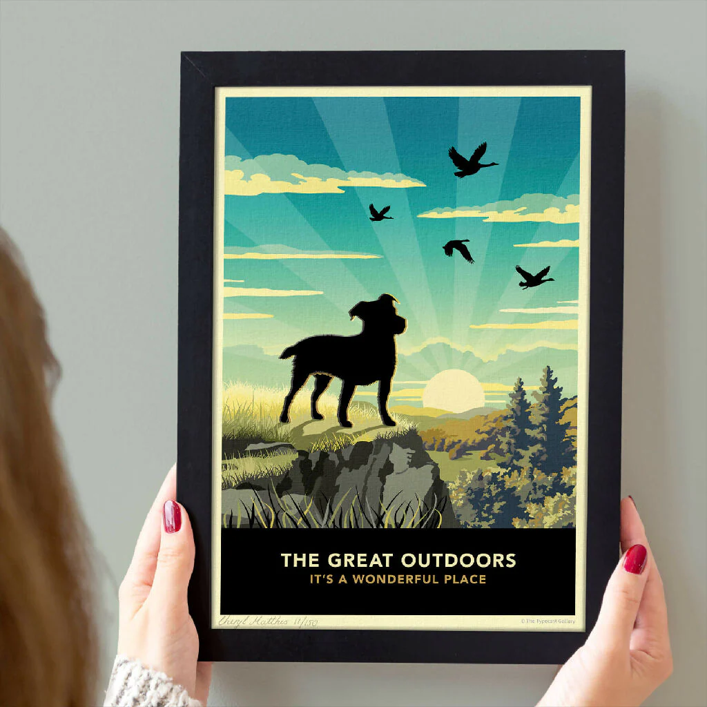 JACK RUSSELL OR PATTERDALE TERRIER 'THE GREAT OUTDOORS’ LIMITED EDITION ART PRINT - Image 4