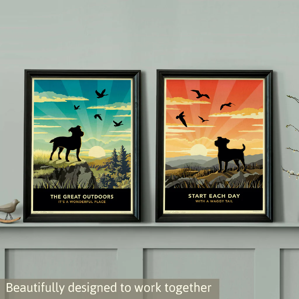 JACK RUSSELL OR PATTERDALE TERRIER 'THE GREAT OUTDOORS’ LIMITED EDITION ART PRINT - Image 7
