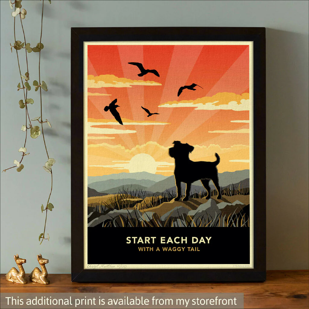JACK RUSSELL OR PATTERDALE TERRIER 'THE GREAT OUTDOORS’ LIMITED EDITION ART PRINT - Image 8