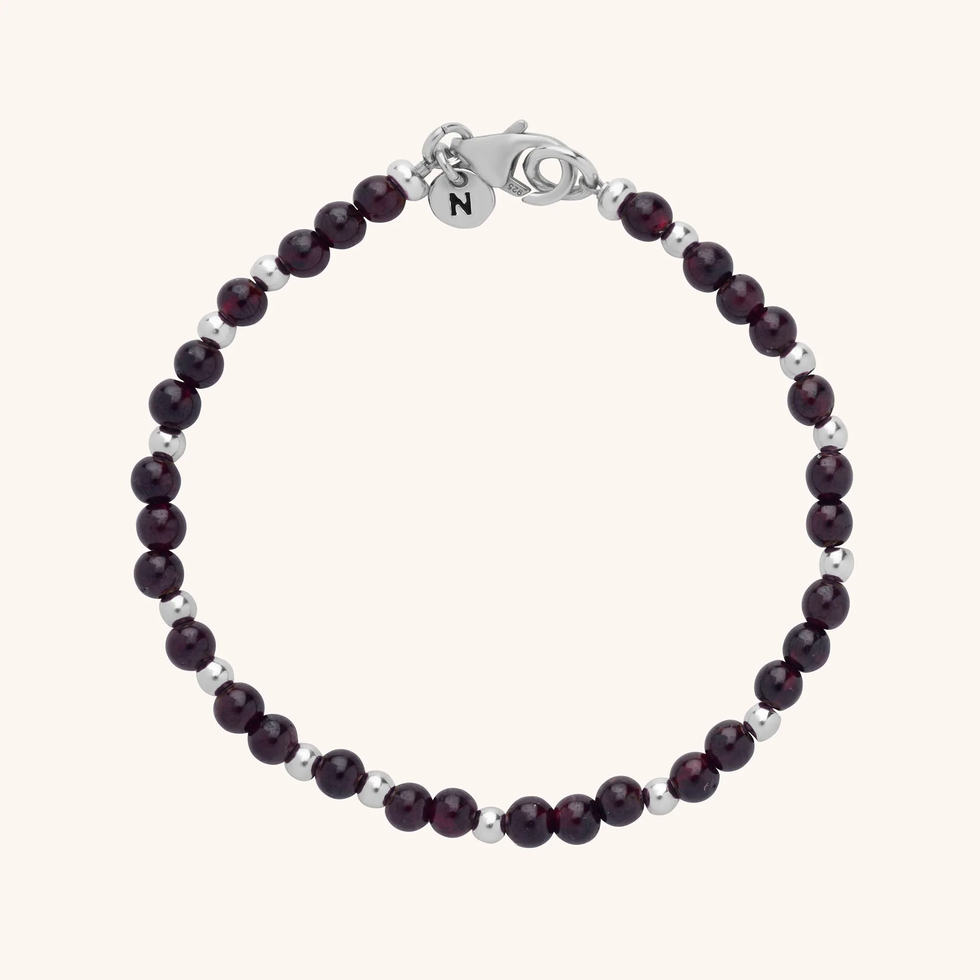 Jewel Bead Birthstone Bracelet - January