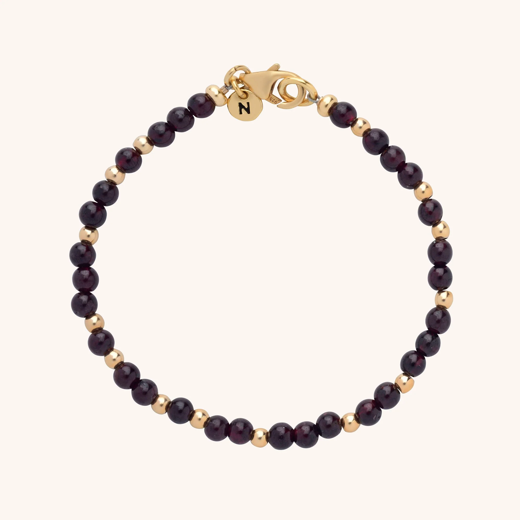 Jewel Bead Birthstone Bracelet - January - Image 3