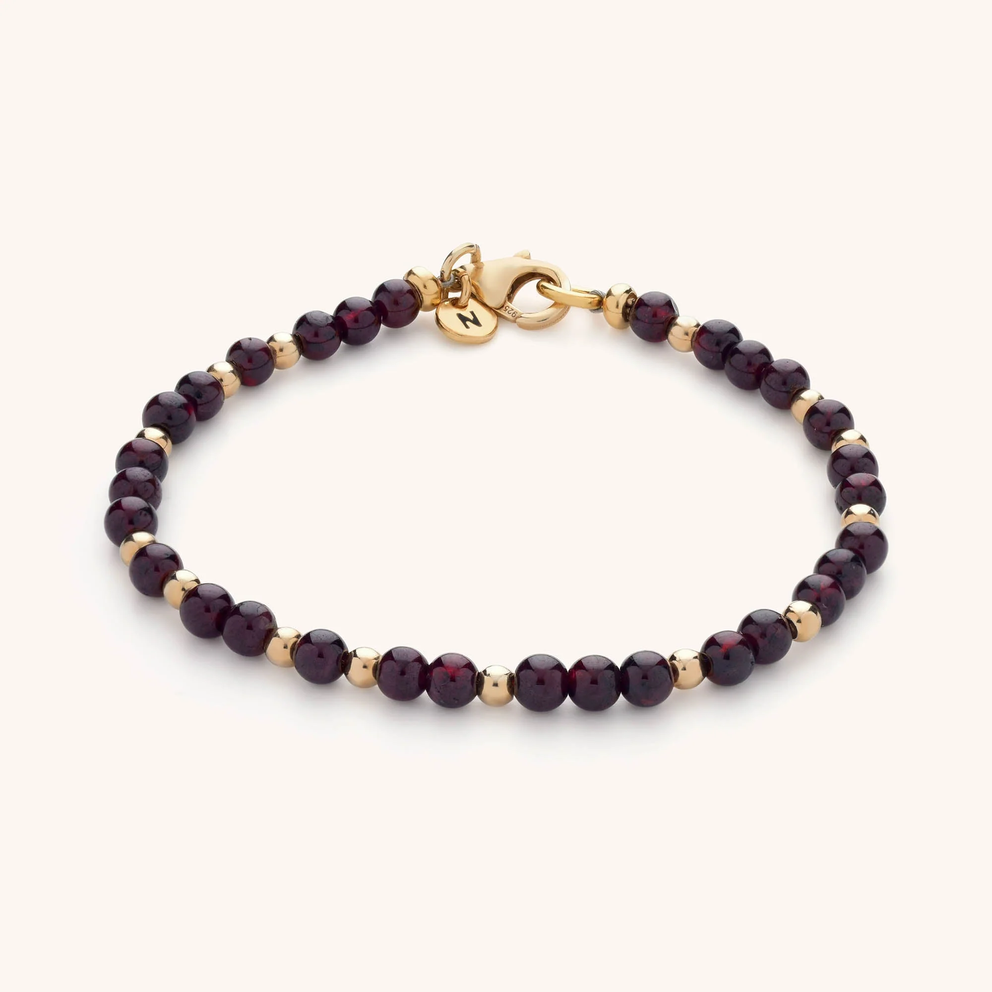 Jewel Bead Birthstone Bracelet - January - Image 4