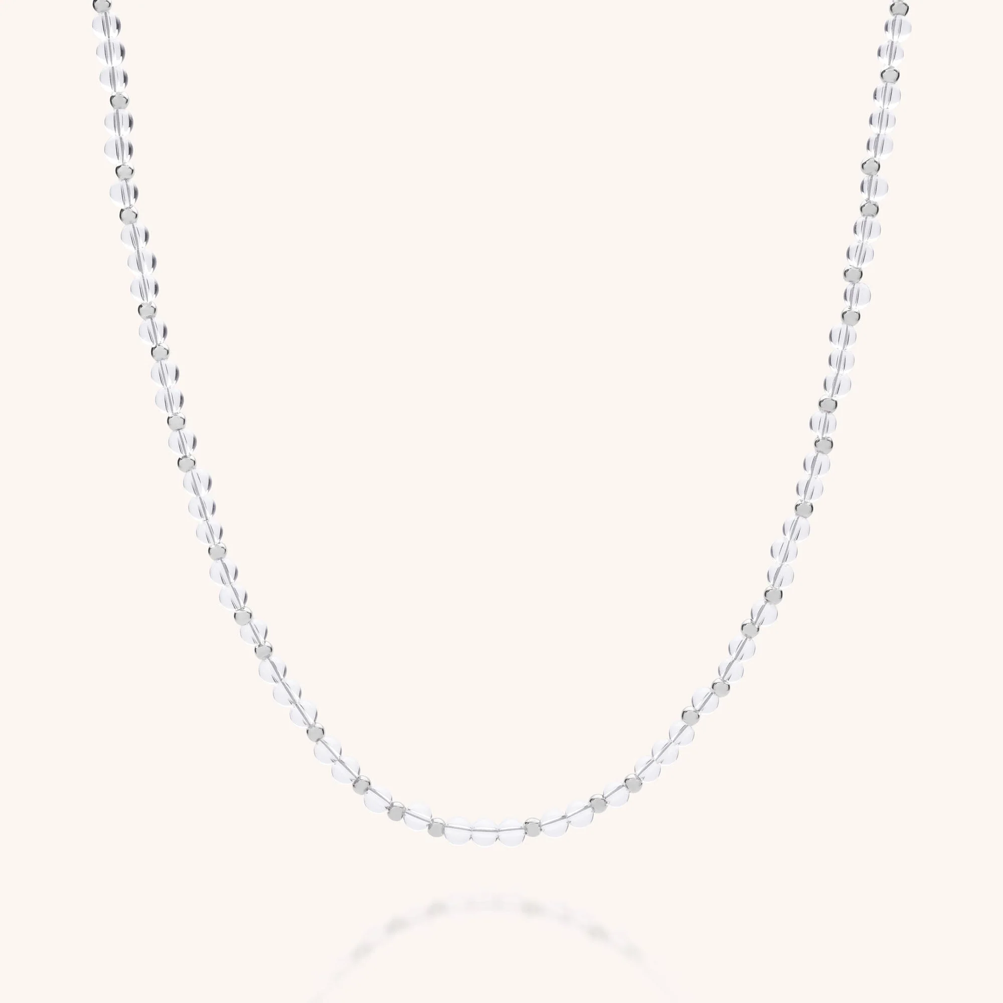 Jewel Bead Birthstone Necklace - April - Image 3