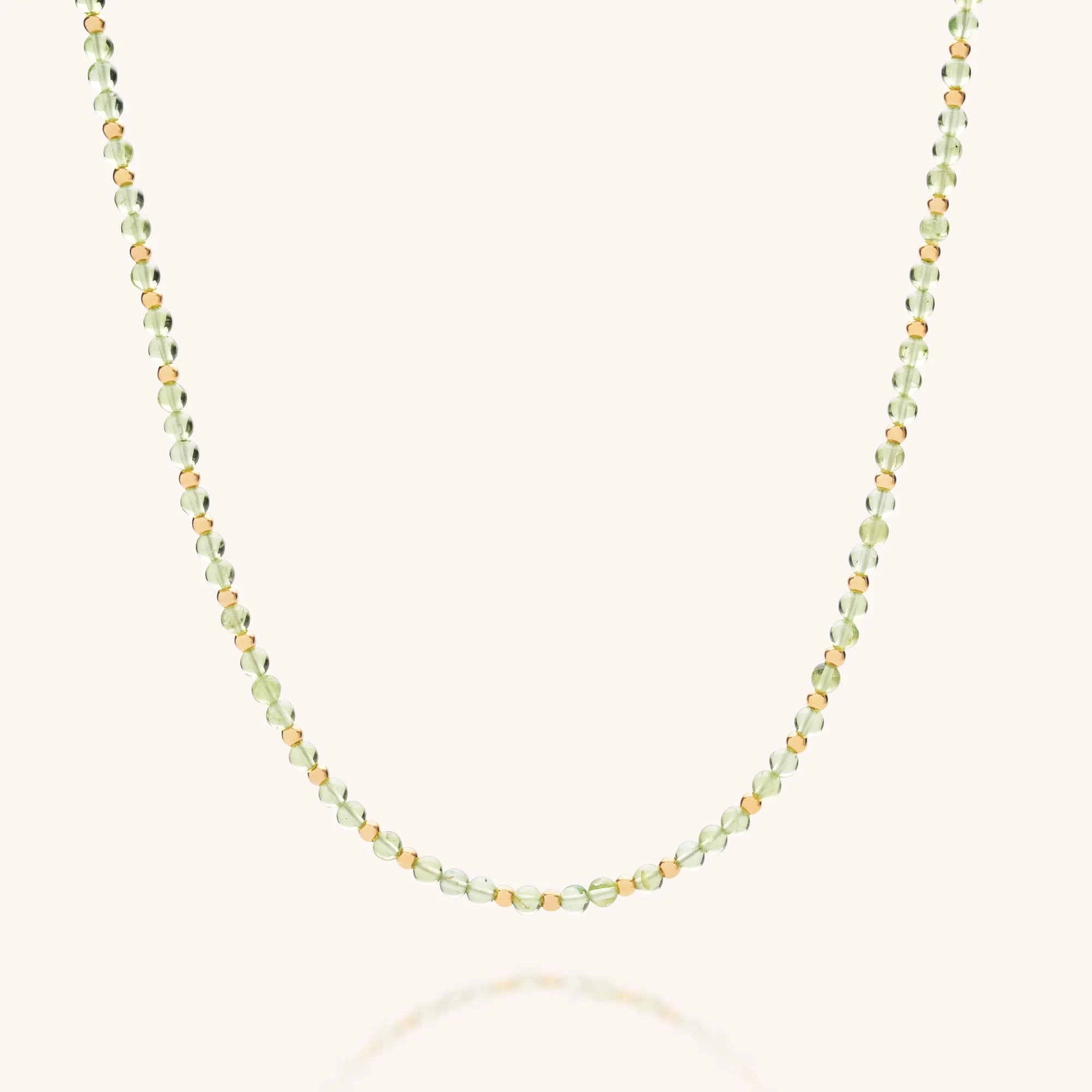 Jewel Bead Birthstone Necklace - August