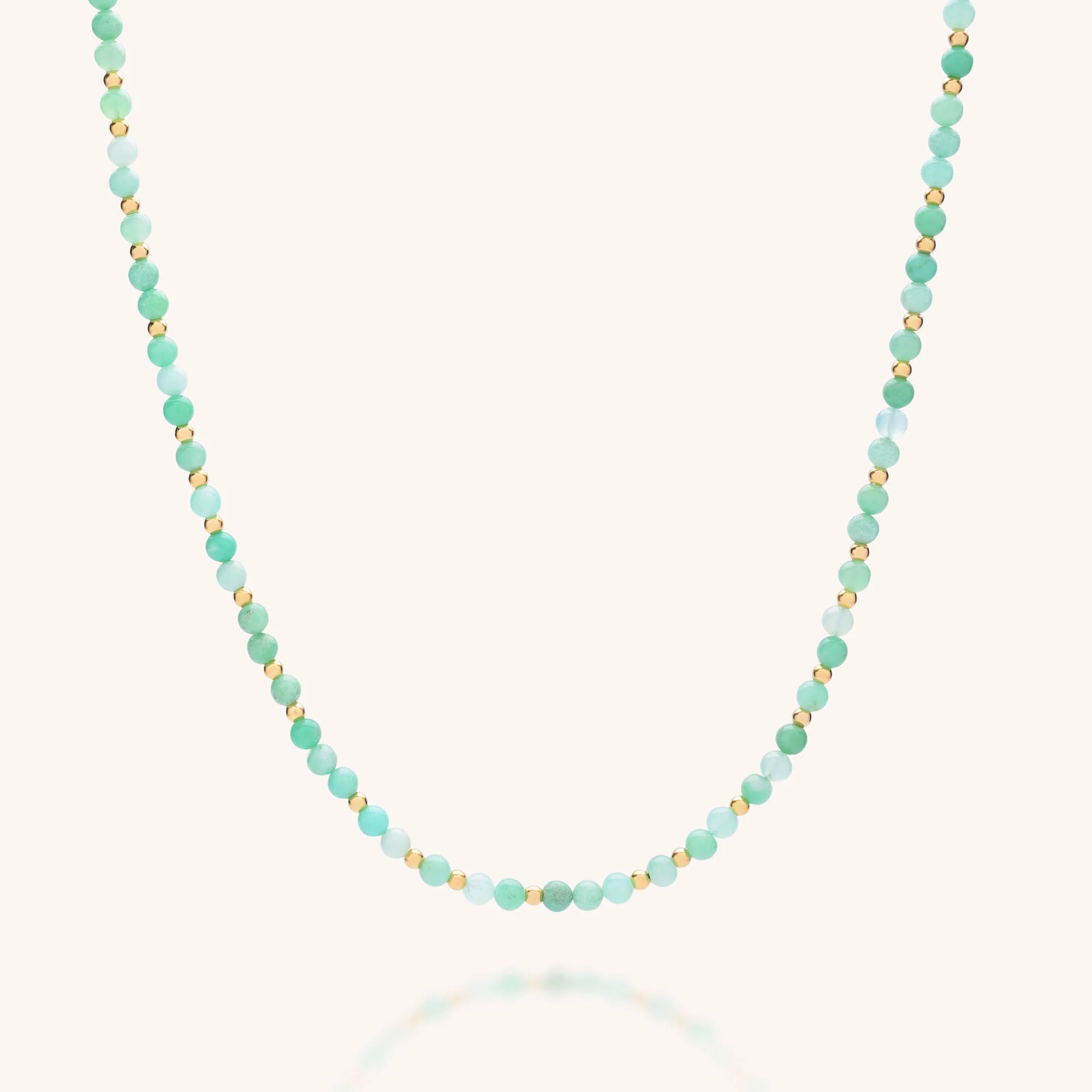 Jewel Bead Birthstone Necklace - May - Image 4