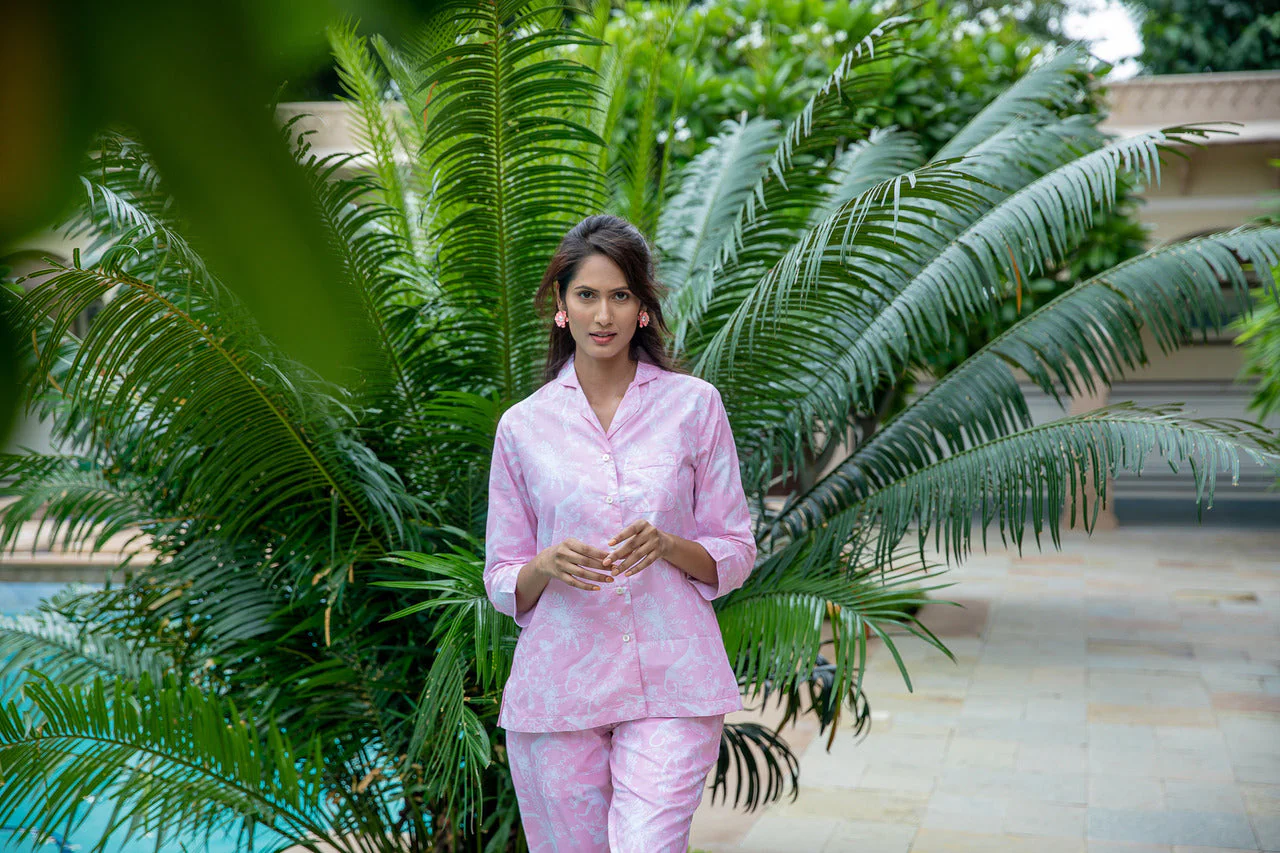 Jungle Party PJ's - Pink - Image 4