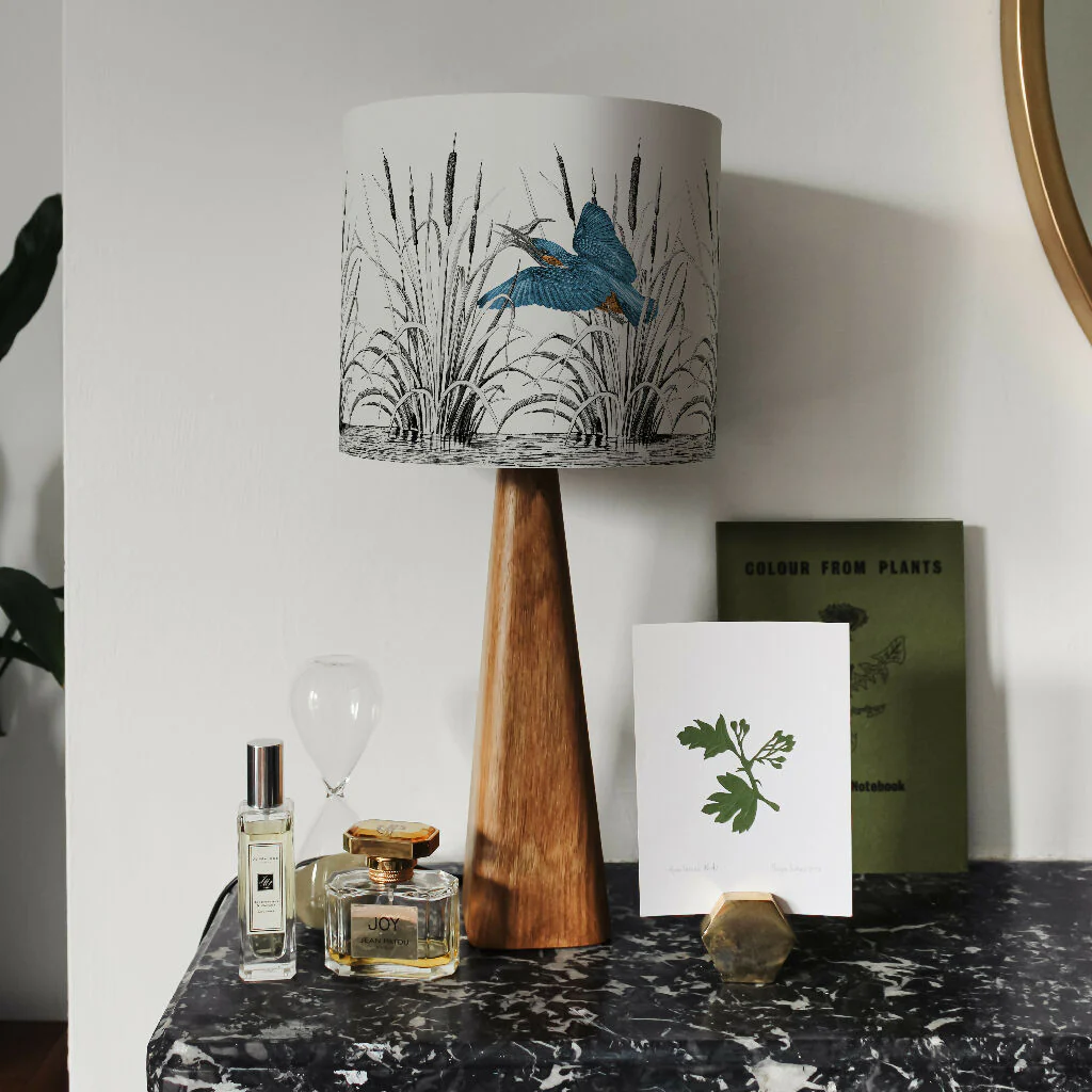Kingfishers Lampshade – British Wildlife Collection - Image 3
