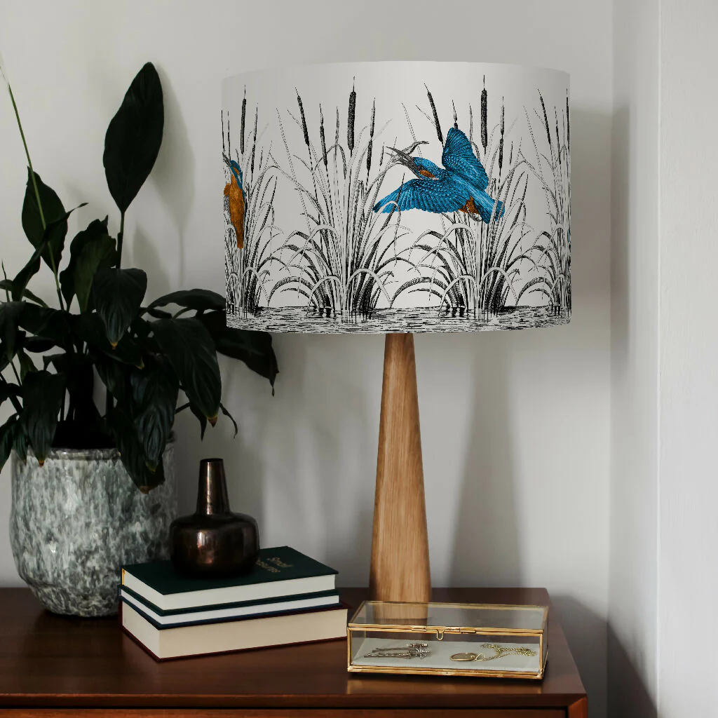Kingfishers Lampshade – British Wildlife Collection - Image 5