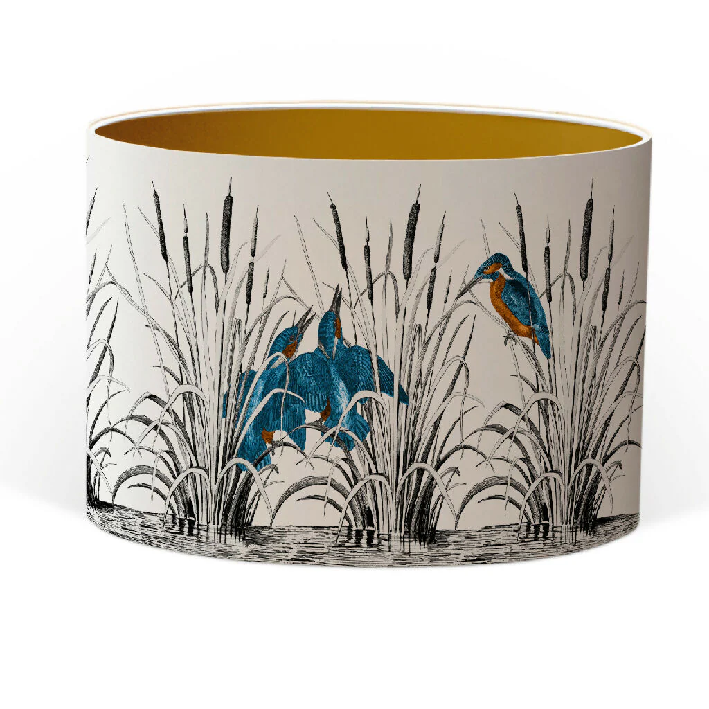Kingfishers Lampshade – British Wildlife Collection - Image 6