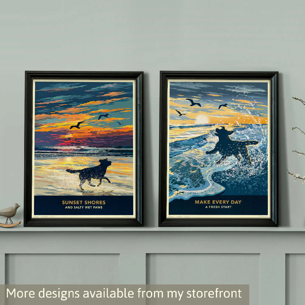 LABRADOR 'COASTAL WALKS’ LIMITED EDITION ART PRINT - Image 11