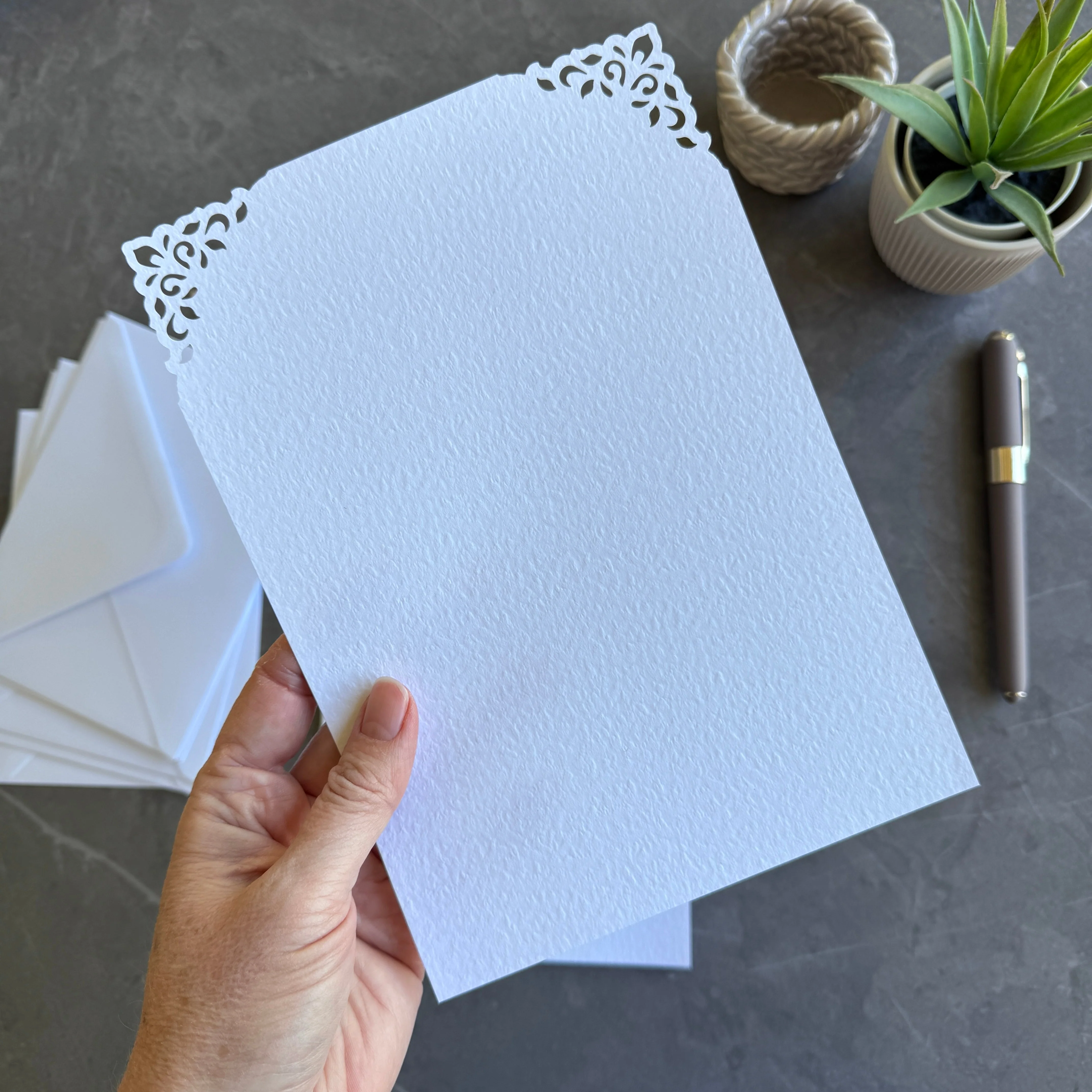 Laced Edged Writing Paper - Image 3
