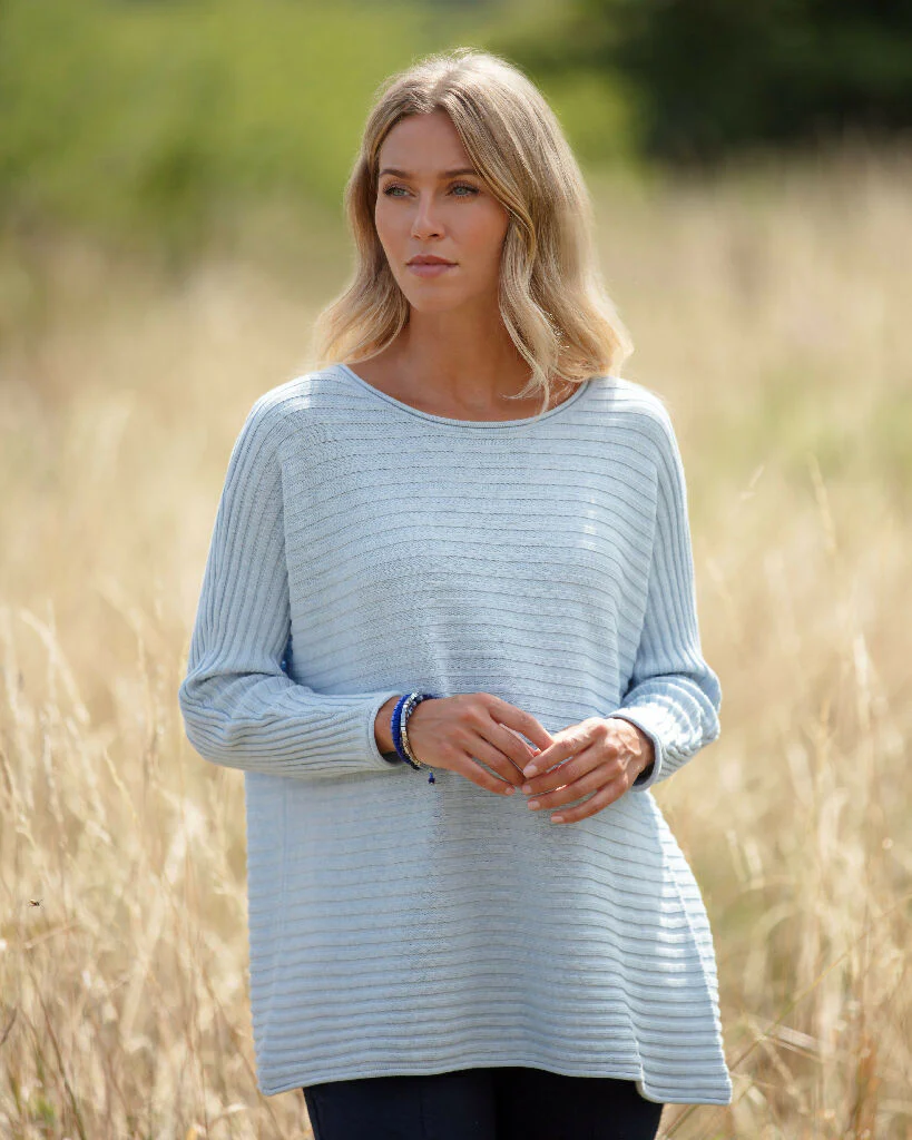 Lara Ribbed Relaxed Cotton Jumper - Image 3