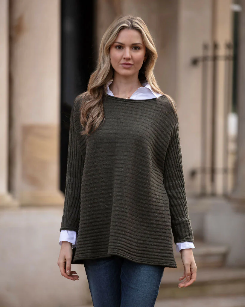 Lara Ribbed Relaxed Cotton Jumper - Image 5