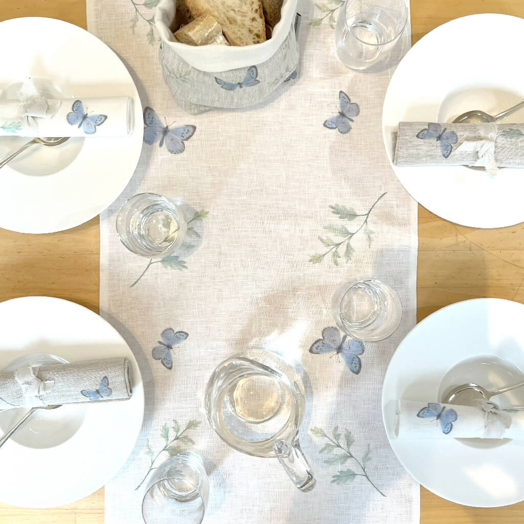 Large Blue Butterfly Napkins - Image 2