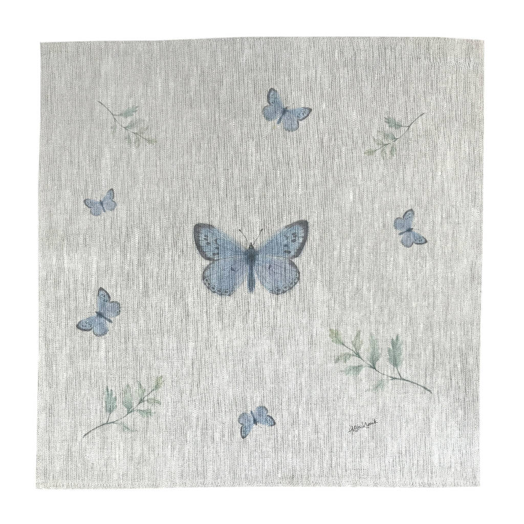 Large Blue Butterfly Napkins - Image 3