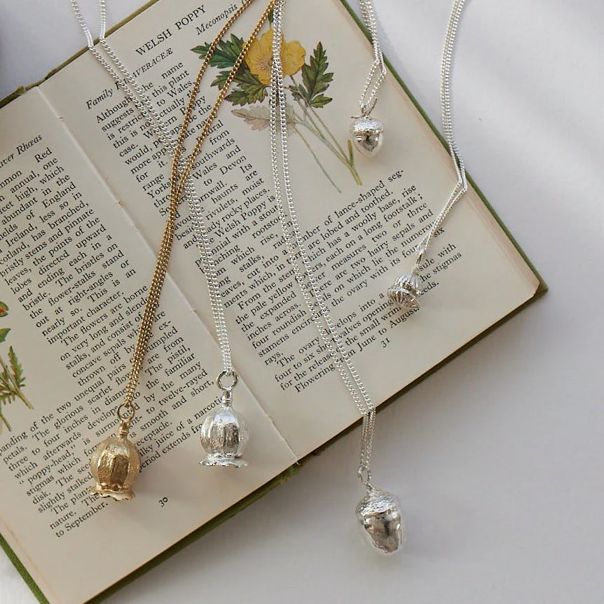 Large Poppy Ashes Pendant 9ct Gold - Image 4