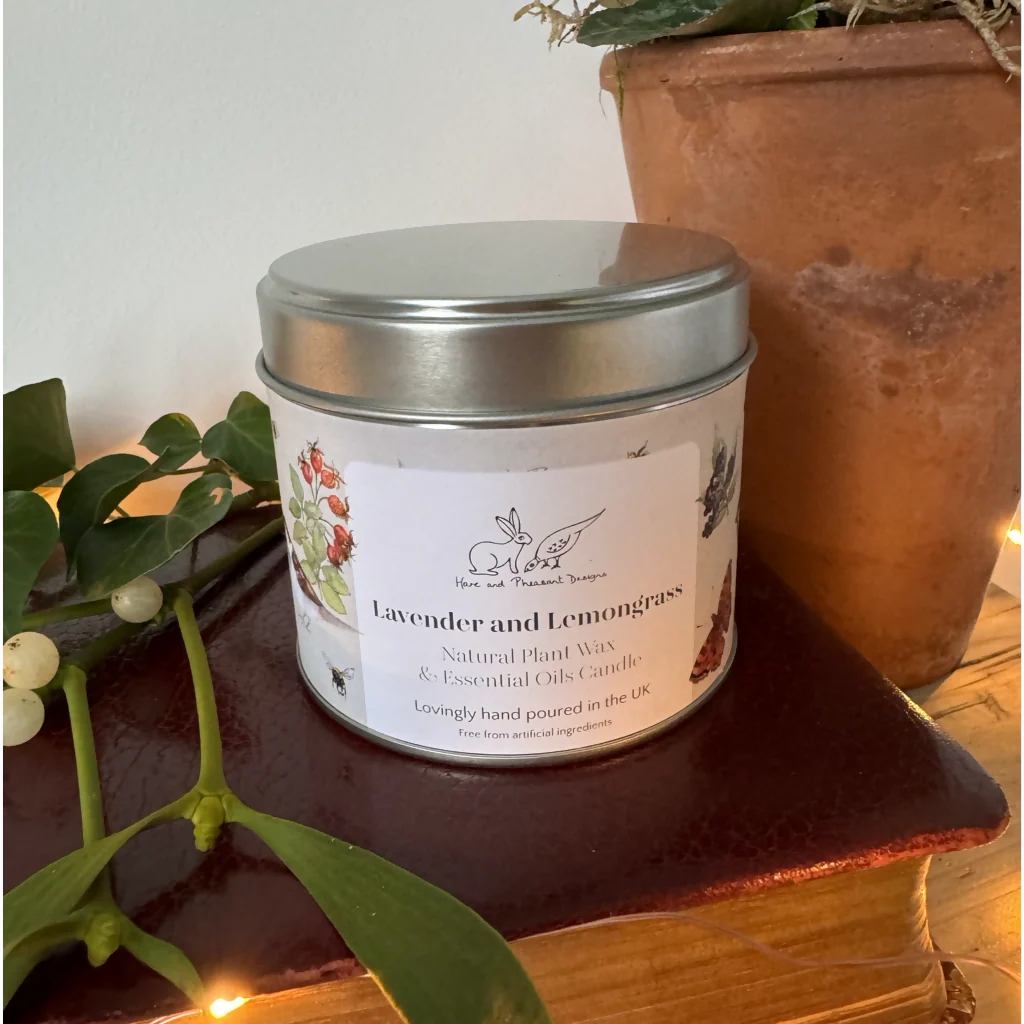 Lavender and Lemongrass Candle in a Tin