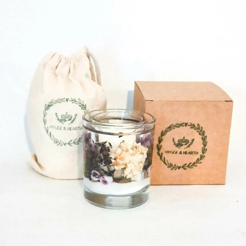 LAVENDER REFILLABLE BOTANICAL SCENTED CANDLE - Image 3