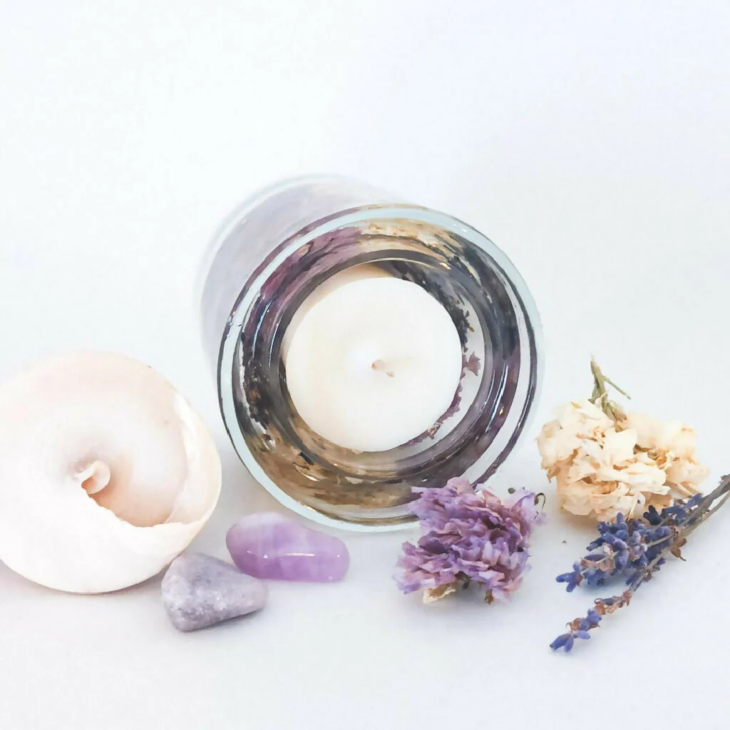 LAVENDER REFILLABLE BOTANICAL SCENTED CANDLE - Image 4